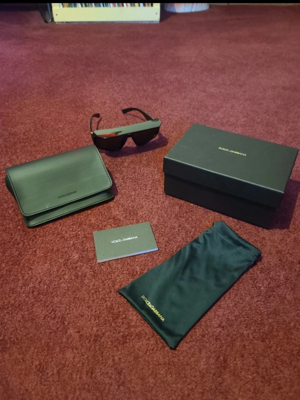 DOLCE & GABBANA Black Shield Sunglasses - Modern Full-Coverage Design